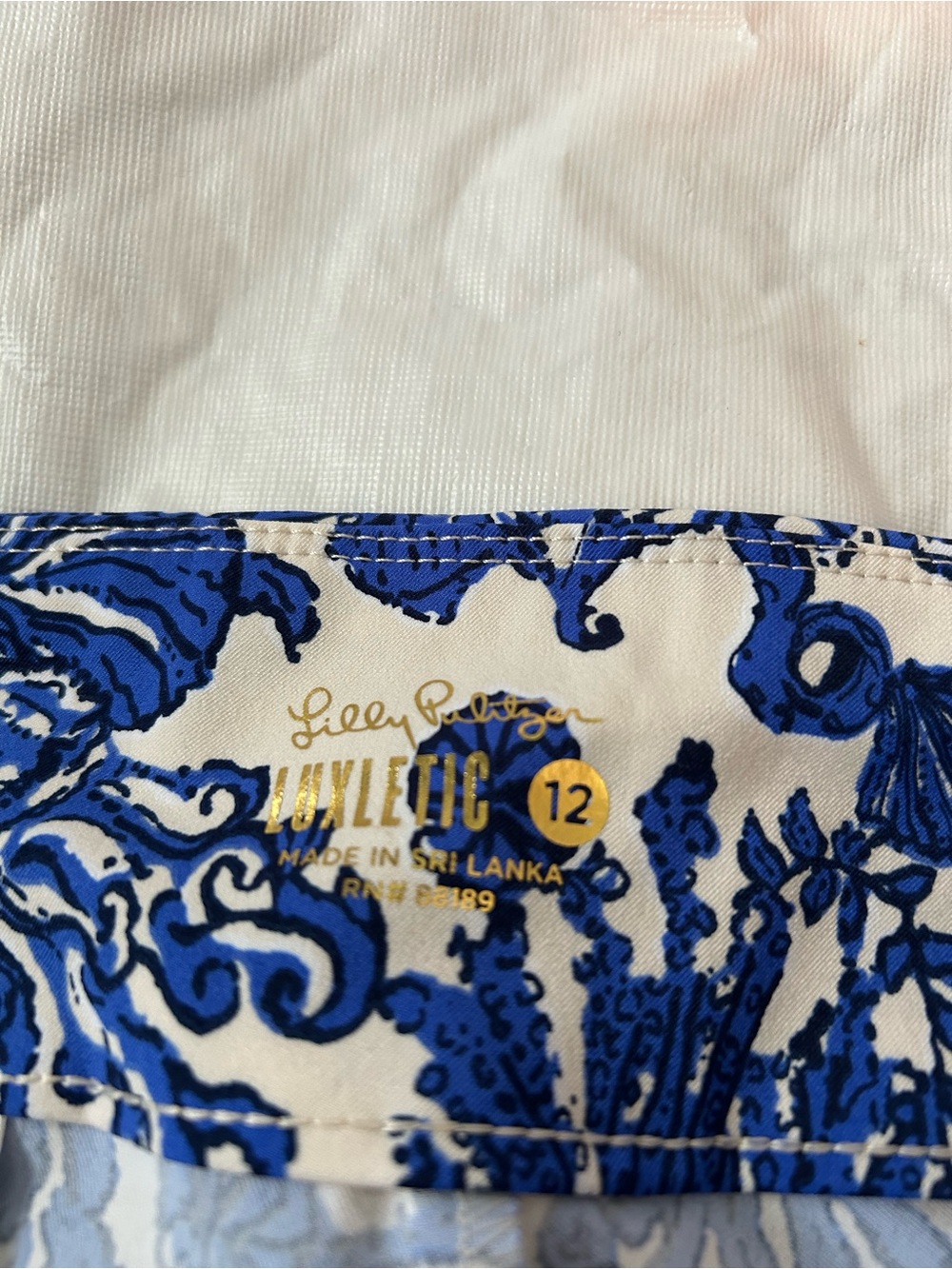 Lilly Pulitzer Luxletic Blue & White pants - Picture 2 of 5